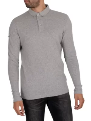 Image of Studios Longsleeved Jersey Polo Shirt