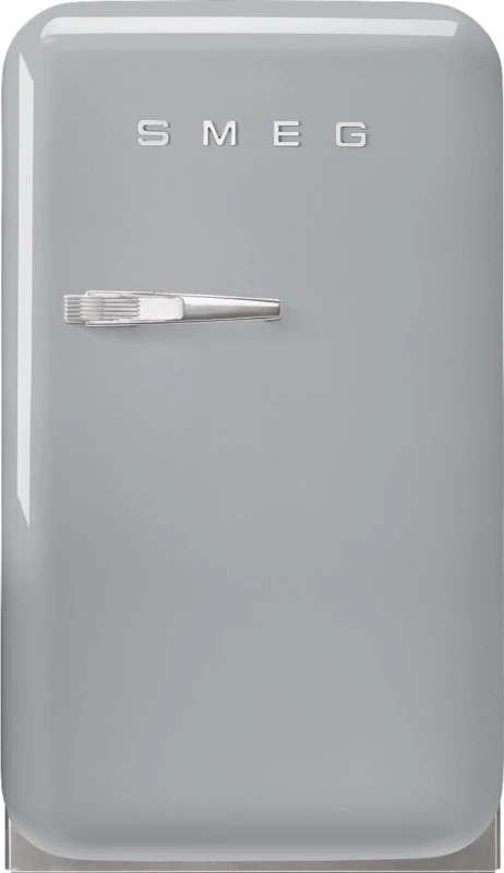 Image of Smeg Right Hand Hinge Mini Bar FAB5RSV5 72cm Fridge - Silver - D Rated, Silver