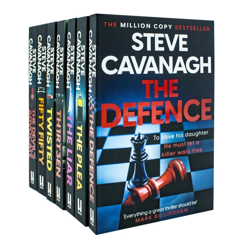 Image of Eddie Flynn Series 7 Books Collection Set by Steve Cavanagh Devil's Advocate, Twisted Steve Cavanagh Books