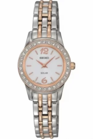 Image of Ladies Seiko Dress Solar Solar Powered Watch SUP130P9