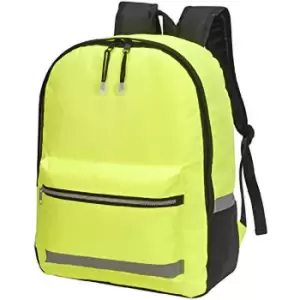 Image of Shugon Gatwick Hi-Vis Backpack (18 Litres) (One Size) (Hi-Vis Yellow)