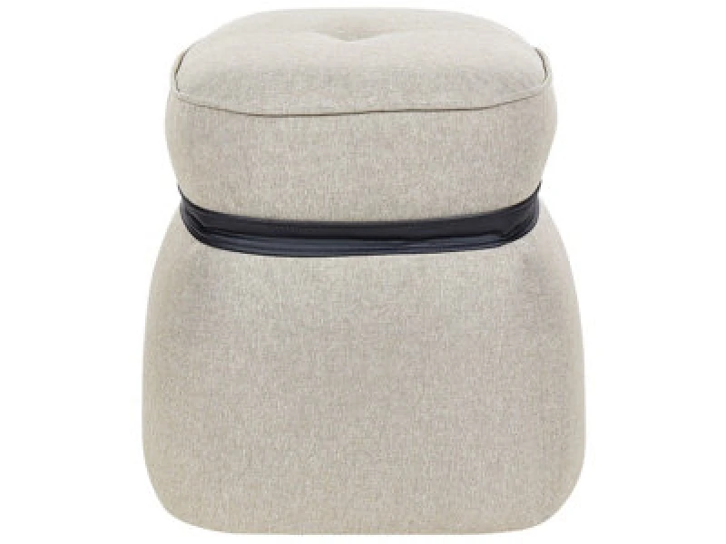 Image of Beliani Pouffe Monterey Faux Linen Beige