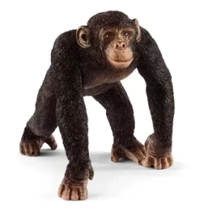 Image of Schleich Wild Life Male Chimpanzee Toy Figure