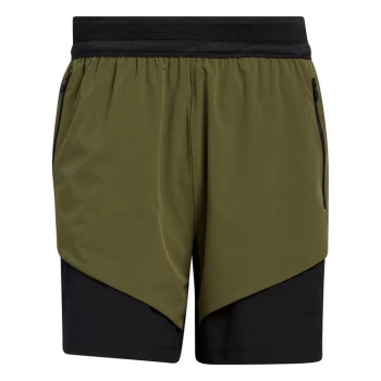 Image of adidas Studio Tech Shorts Mens - Green
