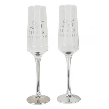 Image of AMORE BY JULIANA Straight Flute Set of 2 - 25th Anniversary