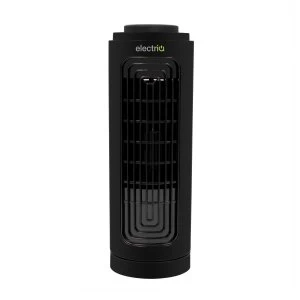 Image of electriQ Slim Tower Fan with Oscillation and 3 speed settings - Black