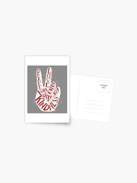 Image of The Who - V Sign Postcard