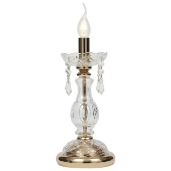 Image of Fan Europe Lighting - Fan Europe MONALISA Table Lamp Gold, Crystal 15x41cm