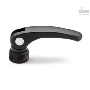 Image of ELESA LAC Cam levers Technopolymer With adjustable ring-nut rotating pin with zi