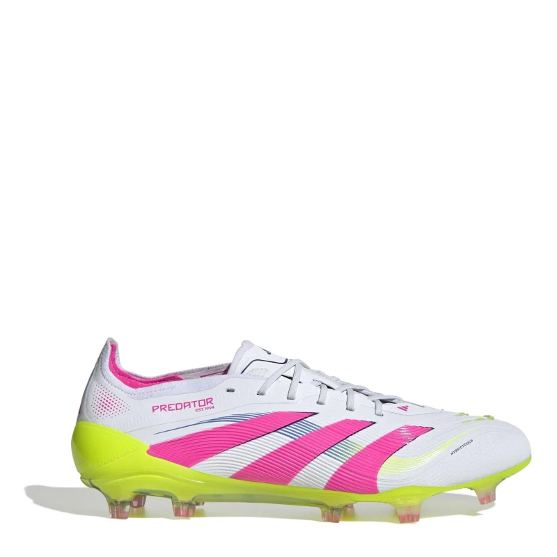 Image of adidas Predator Elite Firm Ground Football Boots White/Pink male 8 (42)