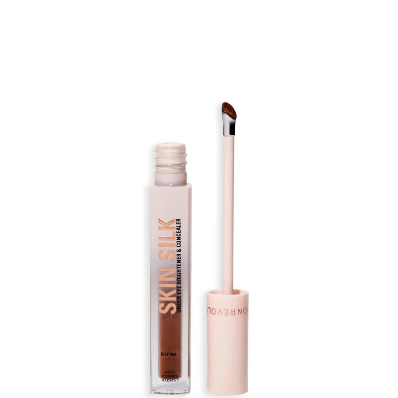 Image of Makeup Revolution Skin Silk Radiant Serum Under Eye Brightener (Various Shades) - Deep Red