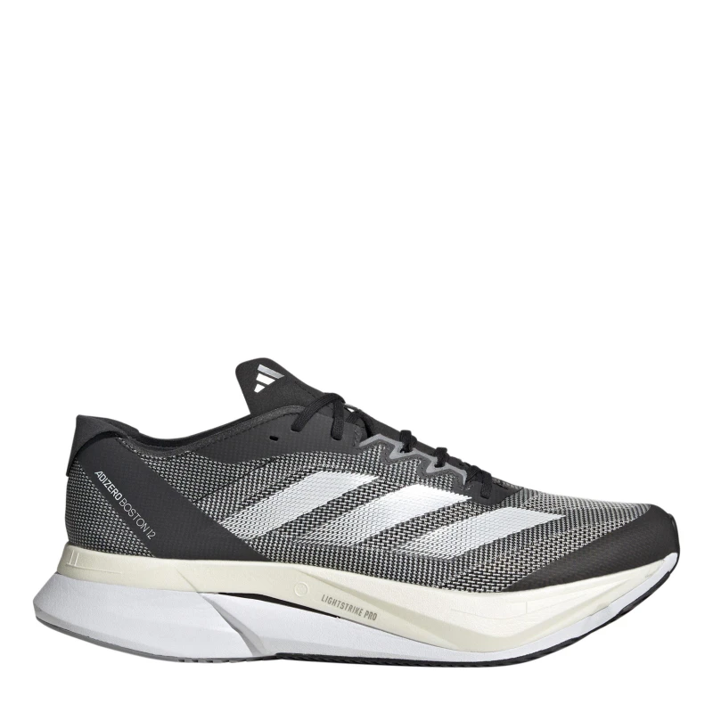 Image of adidas Adizero Boston 12 Low-Top Trainers Juniors black/white male 4.5 (37.5)