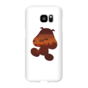 Image of Nintendo Super Mario Goomba Silhouette Phone Case - Samsung S7 Edge - Snap Case - Matte