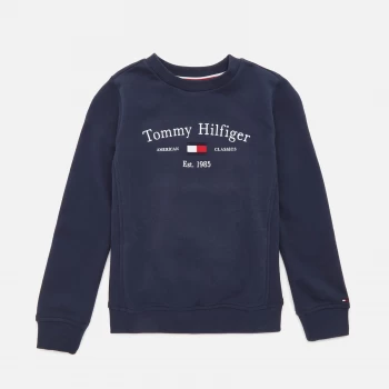 Image of Tommy Hilfiger Boys' Artwork Sweatshirt - Twilight Navy - 12 Years