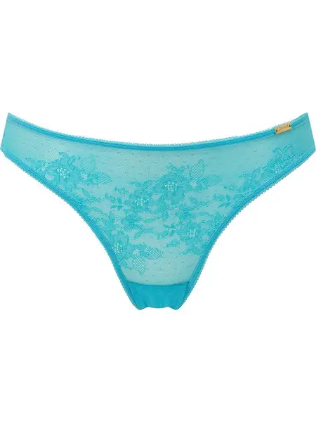 Image of Gossard Glossies Lace Brief Turquoise