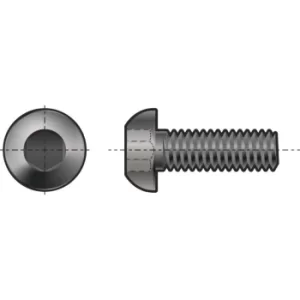 Image of 1/4 BSW X 1. Skt Button Head Screw (GR-10.9)