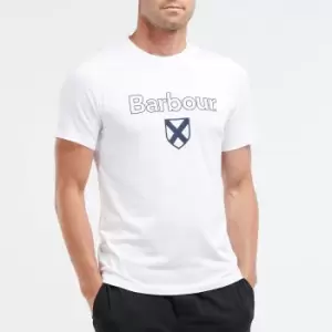 Image of Barbour Mens Cameron T-Shirt - White - L