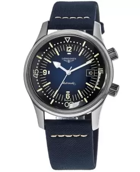 Image of Longines Legend Diver Automatic Blue Dial Mens Watch L3.774.4.90.2 L3.774.4.90.2