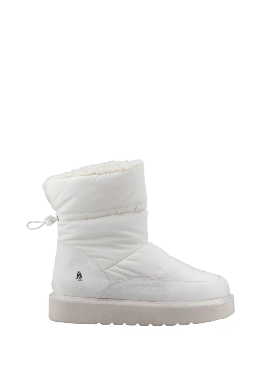 Image of Hush Puppies Womens 'Hush Puffies' Classic Slippers in White Size: 7 White Female 7