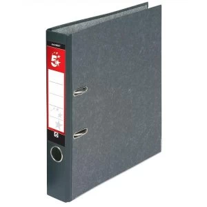 Image of 5 Star Mini Lever Arch File 50mm Spine A4 Cloudy Grey Pack 10