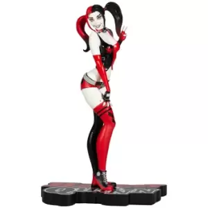 Image of DC Direct Harley Quinn: Red White and Black Statue - Harley Quinn by J. Scott Campbell