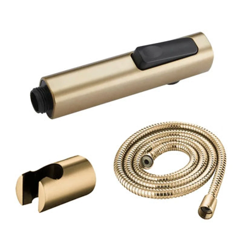 Image of Nes Home Nes Home Brushed Gold Bidet Sprayer Nozzle Muslim Shataff Gold unisex