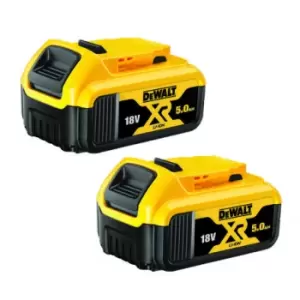 Image of DEWALT DCB182P2 5Ah 18V Power Tool Battery, For Use With 18V XR 5Ah Battery