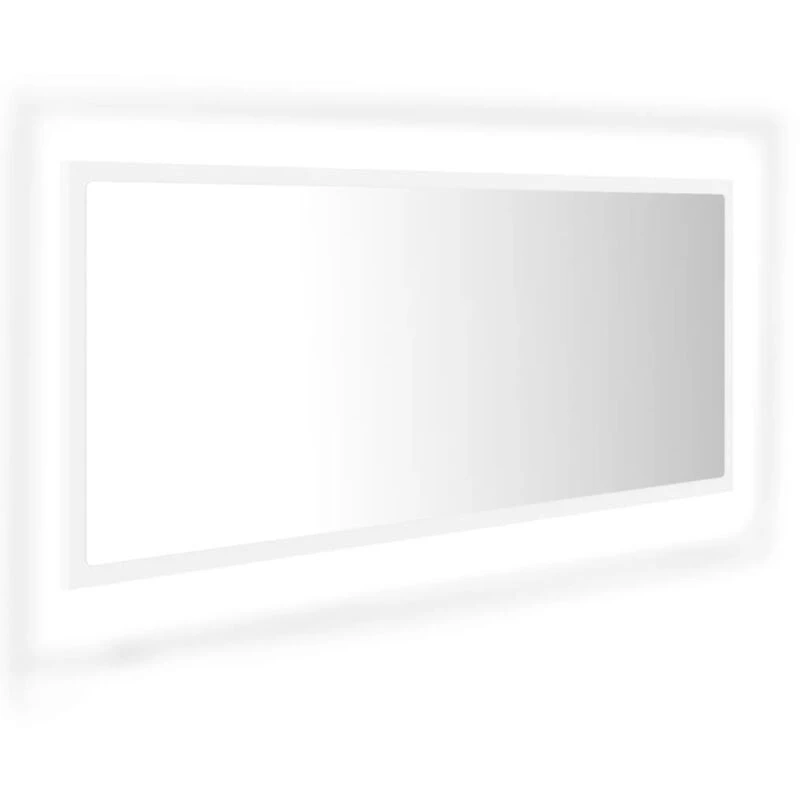 Image of VIDAXL LED Bathroom Mirror White 100x8.5x37cm Acrylic vidaXL 8720286221259
