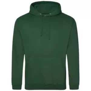 Image of Awdis Unisex Adult College Hoodie (5XL) (Bottle Green)