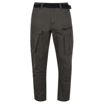 Image of No Fear Belted Cargo Trousers Mens - Khaki