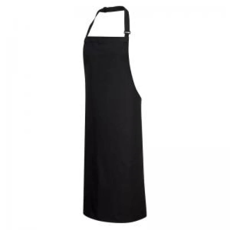 Image of Portwest Cotton Bib Apron S840BKR Colour: Black