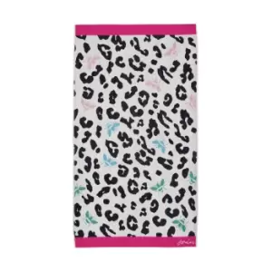 Image of Joules Leopard Bee Bath Sheet, Multi