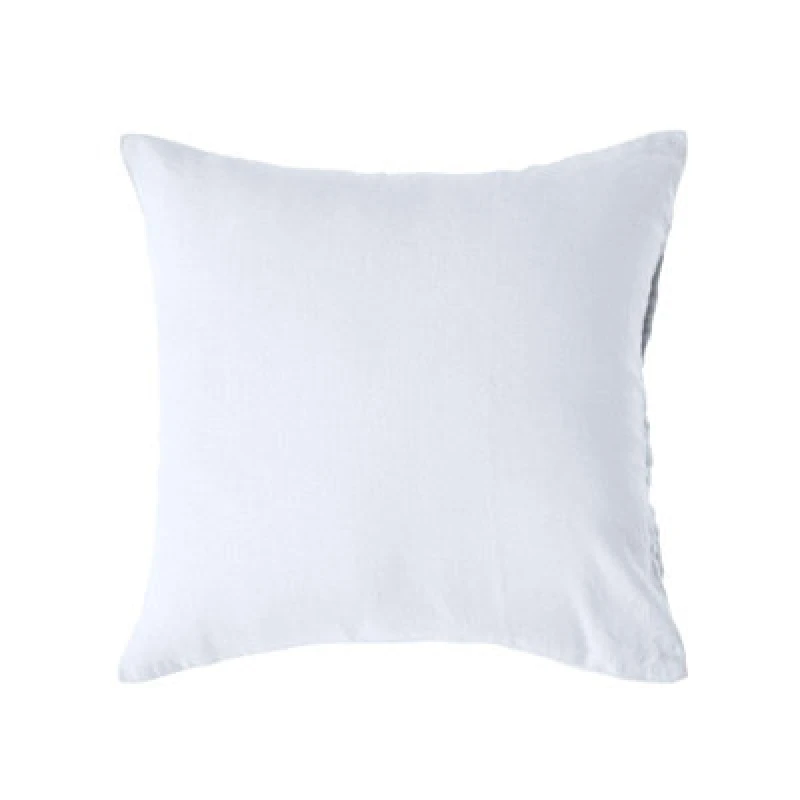 Image of Homescapes European Linen Pillowcase, 60 x 60cm White