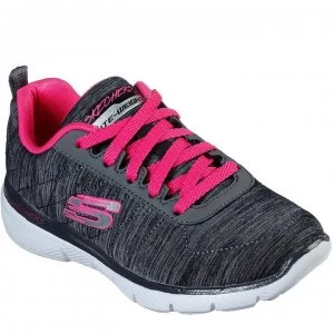 Image of Skechers Appeal 3.0 Trainers Junior Girls - Charcoal/Pink