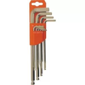 Image of Metric C/V L-wrench Ball Driver Set (9-Pce)