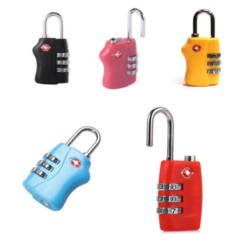Image of Shatchi TSA Accepted Luggage Lock 3 Combination Travel Suitcase Combination Padlock Assorted Colour 2pk Multi