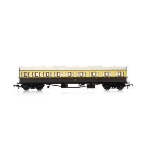 Image of Hornby GWR Collett 57' Bow Ended 6627 E131 Nine Compartment Composite (Right Hand) Era 3 Model Train
