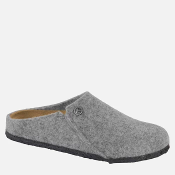 Image of Birkenstock Womens Zermatt Woolfelt Slippers - Light Grey - EU 39/UK 5.5