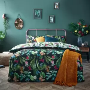 Image of Furn Azura Floral Duvet Cover Set (Single) (Dark Bloom)