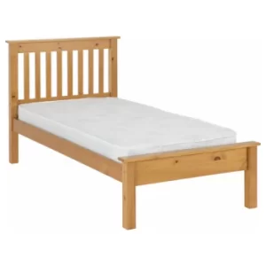 Image of Seconique Monaco 3ft Single Low Foot End Bed Antique Pine