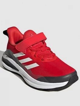 Image of adidas Kids Unisex Fortarun Trainers - Red/White, Size 10