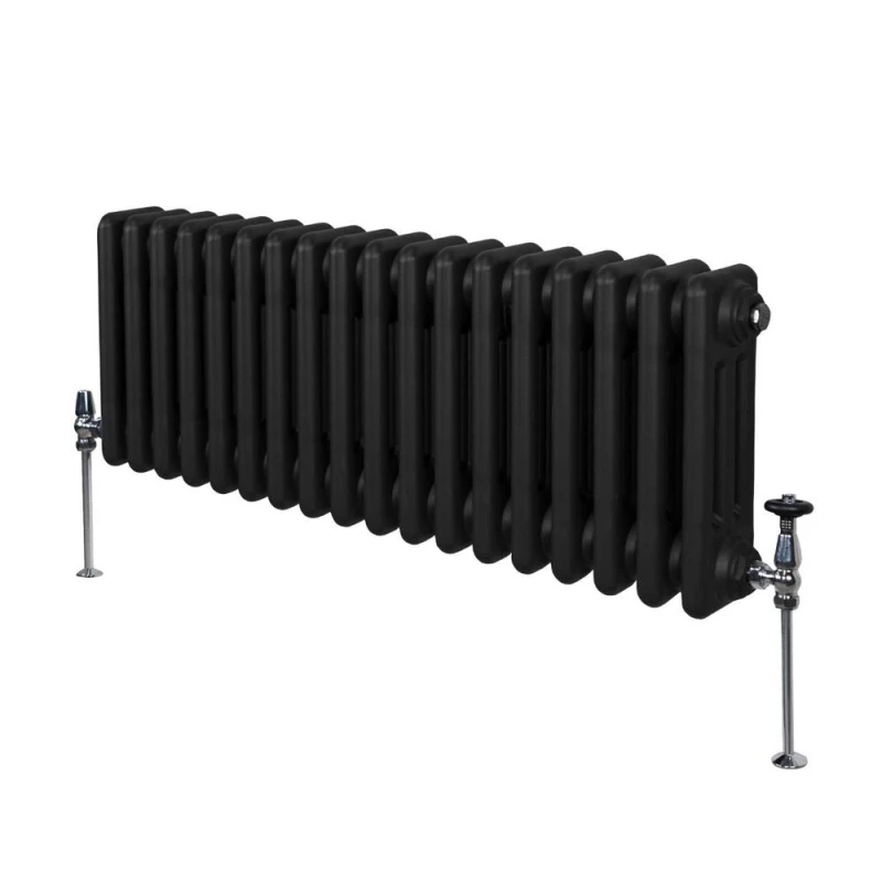 Image of MonsterShop Traditional 3 Column Radiator - 300 X 832mm - Black