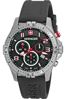 Image of Mens Wenger Squadron Chronograph Watch 77055