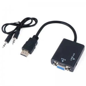 Image of Hdmi To Vga Converter Audio 15cm