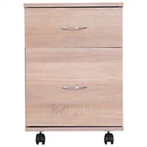 Image of HOMCOM Mobile File Cabinet 836-038 Particle Board Beige 410 mm x 390 mm x 580 mm