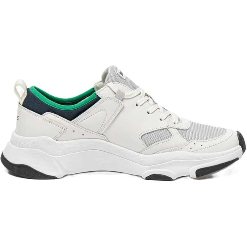 Image of Boss Mens Asher Runners Casual Low-Top Trainers Open White male 6 (40)