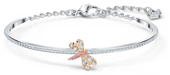 Image of Swarovski Eternal Flower Dragonfly Bangle Pink Mixed Jewellery