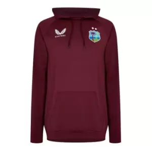 Image of Castore West Indies Training Hoody Mens - Red