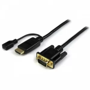 Image of StarTech 3 Feet HDMI To VIDA Active Converter Cable HDMI To Vga Adapter 1920 X 1200 Or 1080p