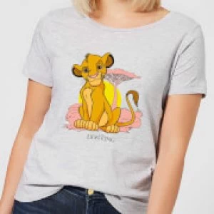 Image of Disney Lion King Simba Pastel Womens T-Shirt - Grey - M